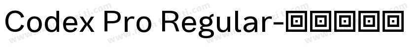 Codex Pro Regular字体转换